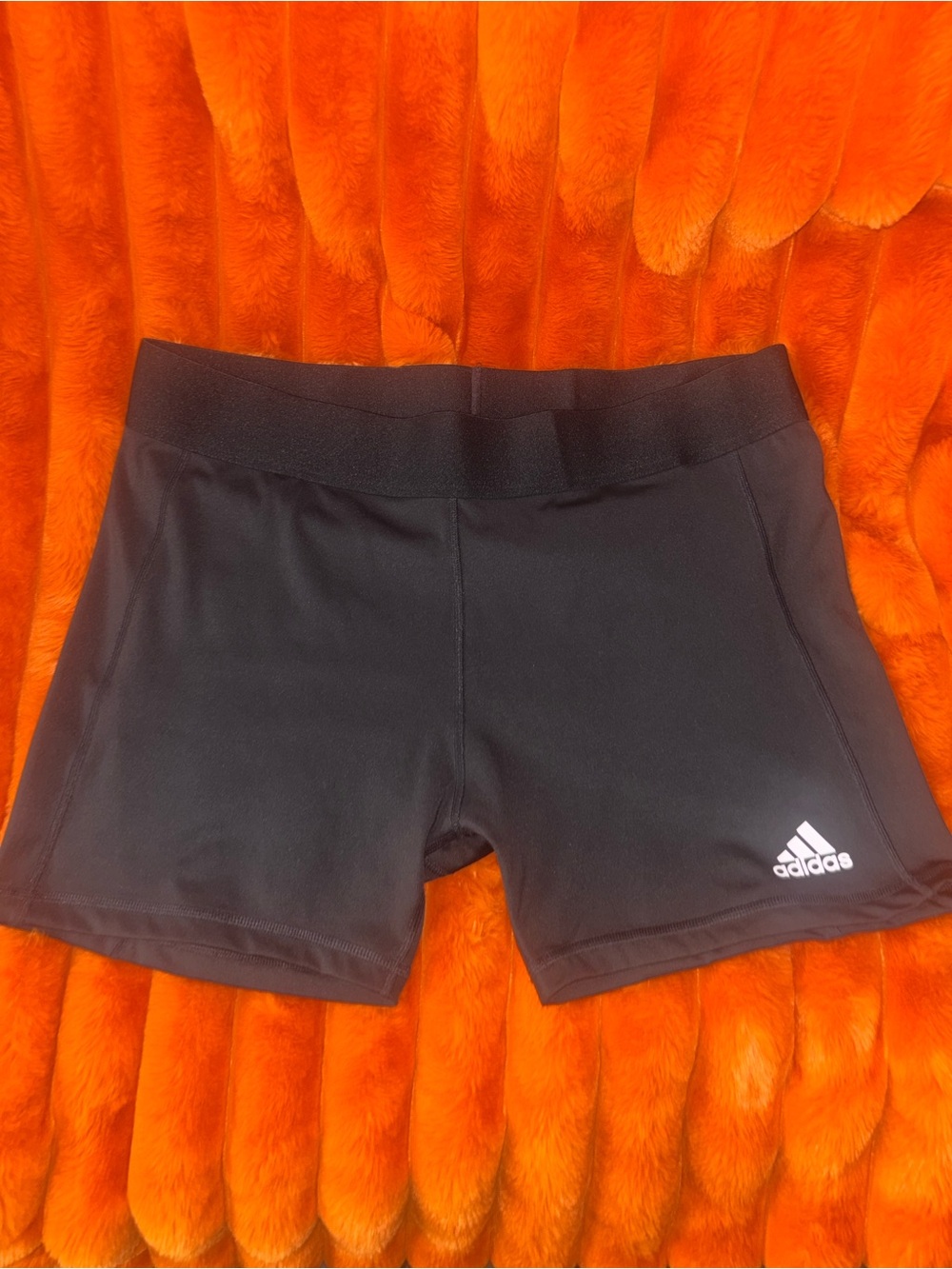 adidas Women's Black Athletic Training Shorts with Logo
